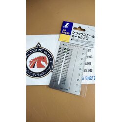 Crack Scale Shinwa 58699 SHINWA CRACK SCALE 58699 CARD TYPE 0-80 mm
