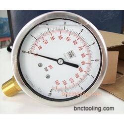 Nuova fima,Pressure Gauge ITALY หน้าปัด 4 Bottom Type,PG4BT