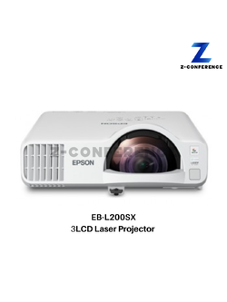 Projector Epson EB-L200SX 3LCD (3,600 Im / XGA) Short-throw Laser Display projector , โปรเจคเตอร์ , เครื่องฉายโปรเจคเตอร์ , โปรเจคเตอร์ดูหนัง , เครื่องโปรเจคเตอร์