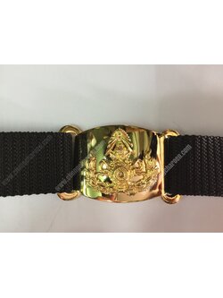 เข็มขัดทหารบก หัวทบ เกี่ยวทอง พร้อม สายเข็มขัดไนล่อน
