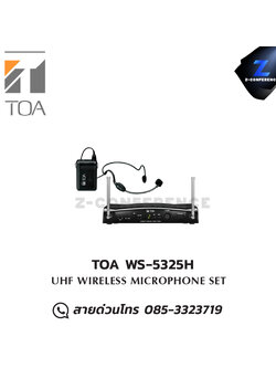 TOA WS-5325H ไมโครโฟนไร้สาย Wireless microphone, mic, ไมค์, ไมโครโฟน, ไมค์ลอย, ไมค์โครโฟนไร้สาย, ไมค์ร้องเพลง , ไมโครโฟนไร้สาย
