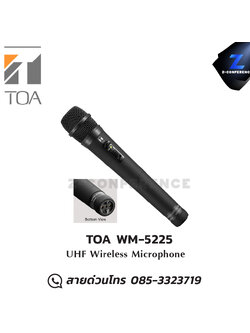TOA WM-5225 ไมโครโฟนไร้สาย ไมค์ลอยแบบมือถือ UHF Wireless Microphone microphone, mic, ไมค์, ไมโครโฟน, ไมค์ลอย, ไมค์โครโฟนไร้สาย, ไมค์ร้องเพลง , ไมโครโฟนไร้สาย