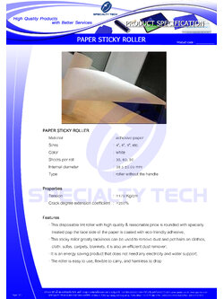 ด้ามกลิ้ง Paper Sticky Roller