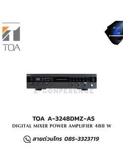 TOA A-3248DMZ-AS มิกเซอร์แอมป์ มิกเซอร์ , mixer , มิกเครื่องเสียง , มิกเซอร์ดิจิตอล , มิ๊กดิจิตอล , แอมป์ , amplifier, power amp, power amplifier