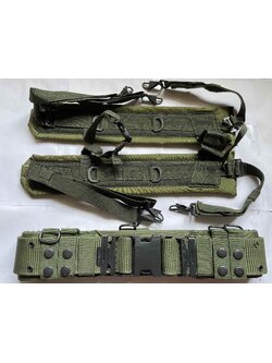 สายโยงบ่า หน้ากว้าง + เข็มขัดสนามนวม