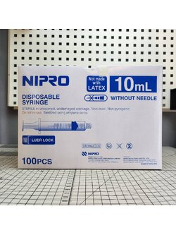 ไซริ้งพลาสติก (NIPRO) 10 ซีซี. หัวล๊อก