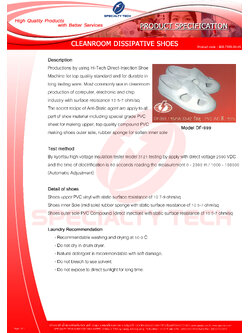 Cleanroom Dissipative Shoe