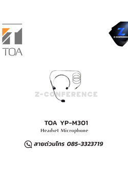 TOA YP-M301 ไมโครโฟนแบบครอบศรีษะ Headset Microphone ชุดทัวร์ไกด์ , tour guide , wireless guide , ชุดบรรยายไร้สาย