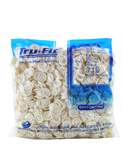 Anti-Static White Smooth Roll Rimless Finger Cots