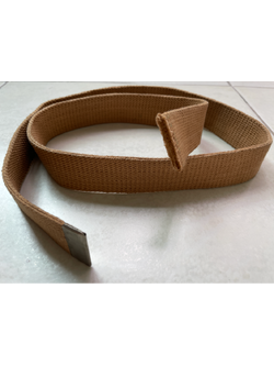 สายเข็มขัดผ้า สีน้ำตาล