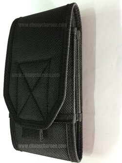 ซองโทรศัพท์ กากบาท (2 ชั้น, ผ้าหนา เกรด A) (10x18 ซม)