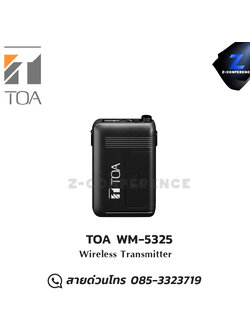 TOA WM-5325 ไมโครโฟนไร้สาย Wireless Transmitter microphone, mic, ไมค์, ไมโครโฟน, ไมค์ลอย, ไมค์โครโฟนไร้สาย, ไมค์ร้องเพลง , ไมโครโฟนไร้สาย