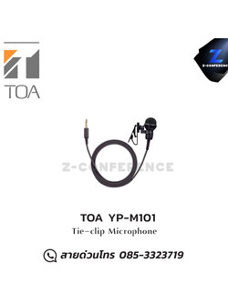 TOA YP-M101 ไมโครโพนแบบติดปกเสื้อ Tie-clip Microphone ชุดทัวร์ไกด์ , tour guide , wireless guide , ชุดบรรยายไร้สาย