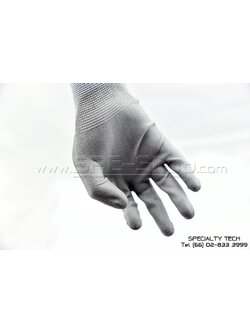 ถุงมือถักไม่เคลือบ (Nylon and PU uncoated Grey)