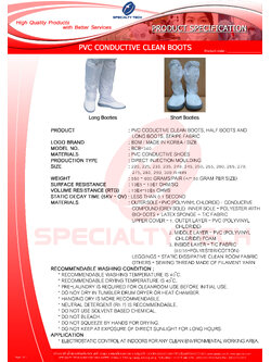 PVC Conductive Clean Boot