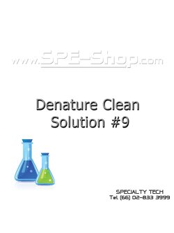 Denature Clean Solution #9