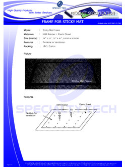 Frame for Sticky Mat