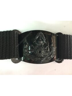 เข็มขัดไนล่อน+หัวเกี่ยว ท.บ. ดำ