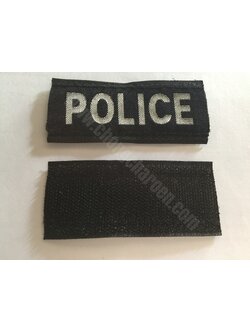 ป้าย โปลิส (ตีนตุ๊กแก) ดำ