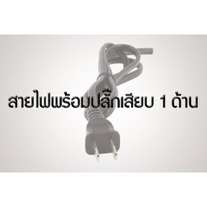 สายไฟพร้อมปลั๊กเสียบ 1 ด้าน