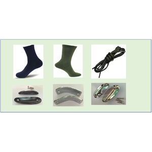 ถุงเท้า เชือกรองเท้า เหล็กชิดเท้า