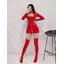 L326 ชุดหนังลาเท็กซ์ Latex ชุดหนังแก้ว ชุดหนังเซ็กซี่ เดรสหนังแขนยาวผิวมันเงา ด้านหน้าเป็นซิปรูดผ่ากลาง ตรงคอเป็นสายรัดหัวเข็มขัดตามรูปถ่ายสินค้าจริง ***ไม่มีถุงน่อง ถุงน่องจะมีขายอีกรหัสนึง