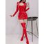 L326 ชุดหนังลาเท็กซ์ Latex ชุดหนังแก้ว ชุดหนังเซ็กซี่ เดรสหนังแขนยาวผิวมันเงา ด้านหน้าเป็นซิปรูดผ่ากลาง ตรงคอเป็นสายรัดหัวเข็มขัดตามรูปถ่ายสินค้าจริง ***ไม่มีถุงน่อง ถุงน่องจะมีขายอีกรหัสนึง