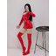 L326 ชุดหนังลาเท็กซ์ Latex ชุดหนังแก้ว ชุดหนังเซ็กซี่ เดรสหนังแขนยาวผิวมันเงา ด้านหน้าเป็นซิปรูดผ่ากลาง ตรงคอเป็นสายรัดหัวเข็มขัดตามรูปถ่ายสินค้าจริง ***ไม่มีถุงน่อง ถุงน่องจะมีขายอีกรหัสนึง