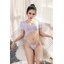 L907 ชุดว่ายน้ำเซ็กซี่ ชุดอีโรติกเป็นผ้ายืดเนื้อบางนิ่ม ช่วงบนเป็นลักษณะเสื้อเอวลอยแขนสั้น ช่วงล่างเป็นบีกี่นี่ตัวจิ๋วติดกับช่วงบนเป็นชิ้นเดียว สายด้านหลังปรับระดับได้ตามรูปเลยค่ะ