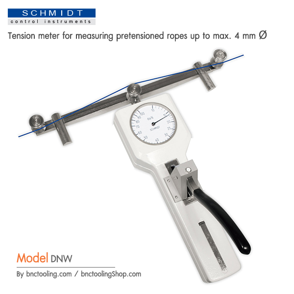 SCHMIDT,Tension meter for measuring pretensioned ropes up to max. 4 mm Ø,DNW