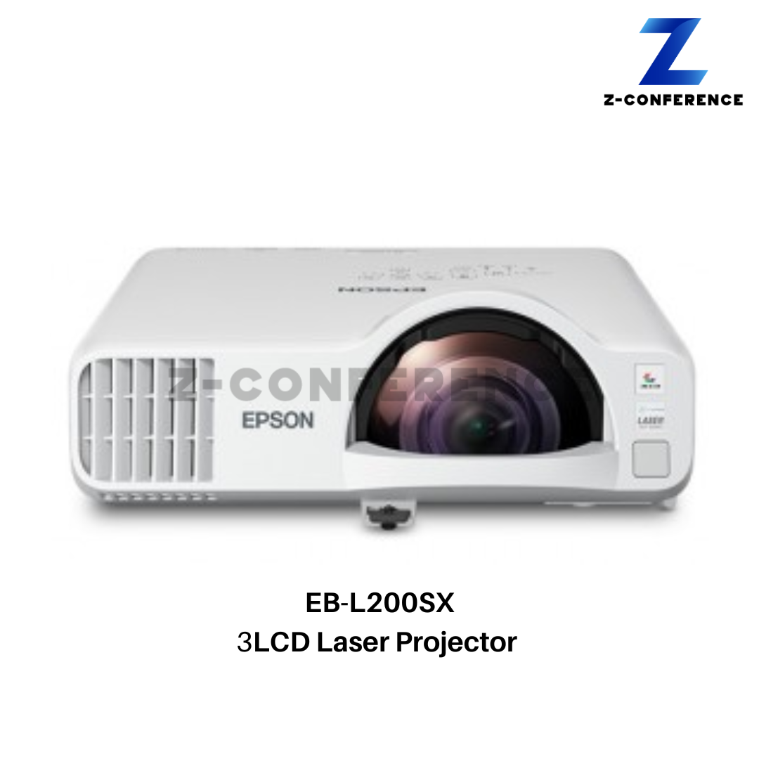 Projector Epson EB-L200SX 3LCD (3,600 Im / XGA) Short-throw Laser Display projector , โปรเจคเตอร์ , เครื่องฉายโปรเจคเตอร์ , โปรเจคเตอร์ดูหนัง , เครื่องโปรเจคเตอร์