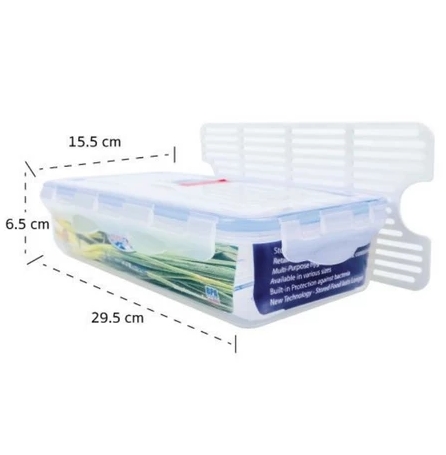 Super Lock กล่องใส่อาหาร รุ่น 5013 ความจุ 1800 มล. มีตะแกรงแผ่นรอง ตรา Micronware