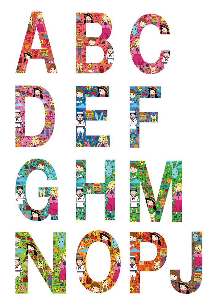เสื้อลายตัวอักษร A-Z