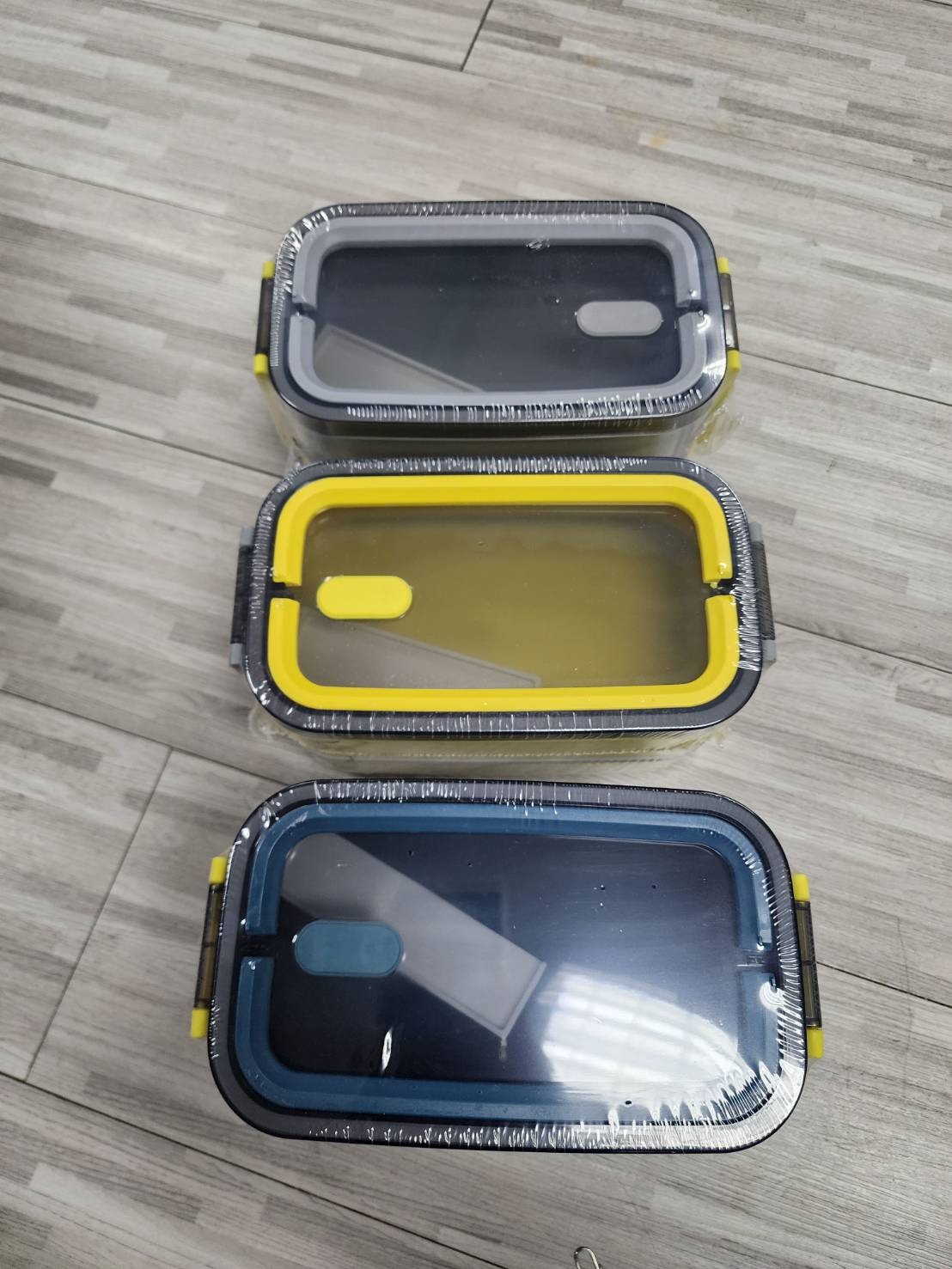 กล่องข้าวพลาสติก 2 ชั้น มีหูหิ้ว (