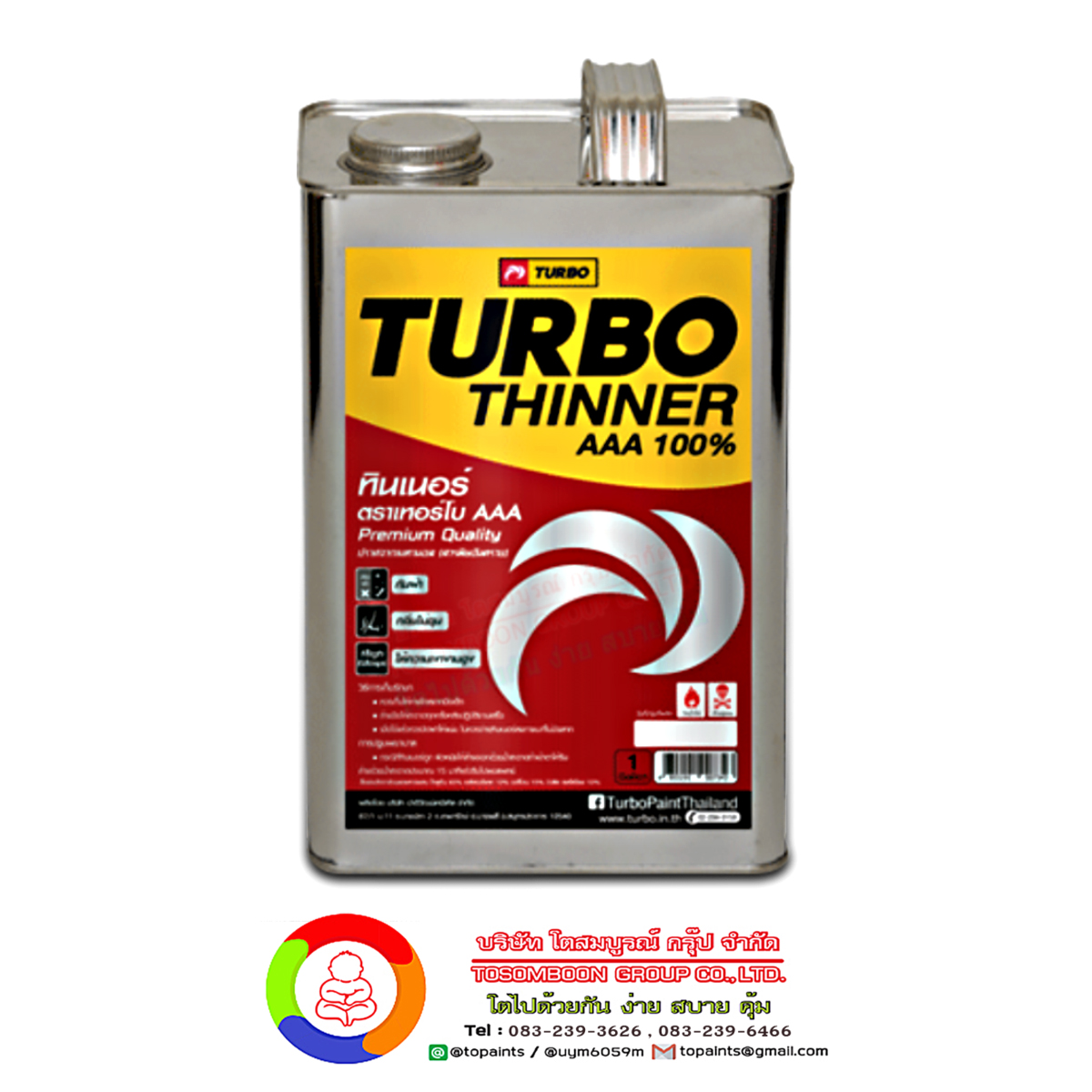 เทอร์โบ ทินเนอร์ 3A คุณภาพสูง Turbo Thinner AAA Premium Quality
