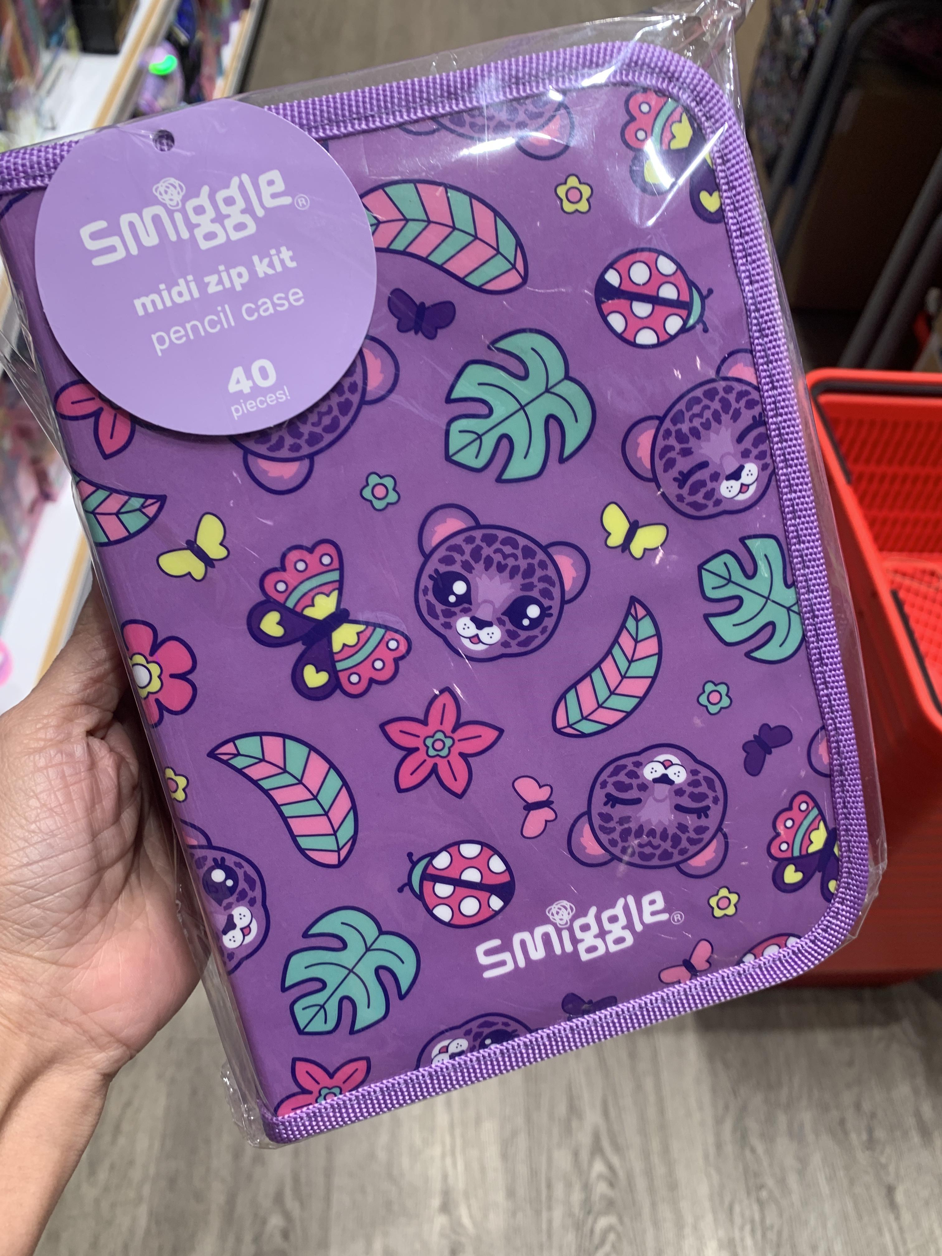 SMIGGLE midi 40 PIECES เซ็ตเครื่องเขียน สี 40 ชิ้น Budz -ม่วง