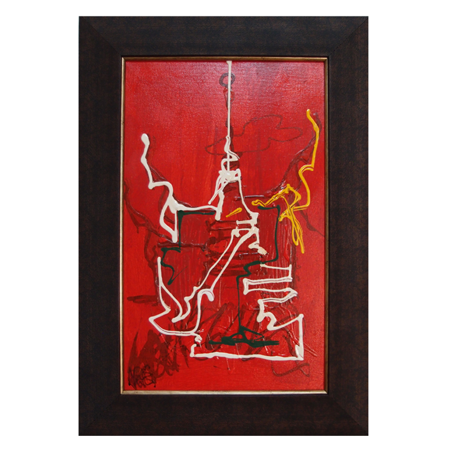 รูปภาพสีน้ำมันของศิลปิน ศาสตราจารย์พิเศษอารี สุทธิพันธุ์ ศิลปินแห่งชาติ