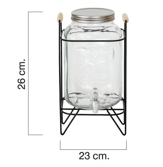 โถจ่ายน้ำพร้อมขาตั้งสไตล์วินเทจ ตรา FOFO