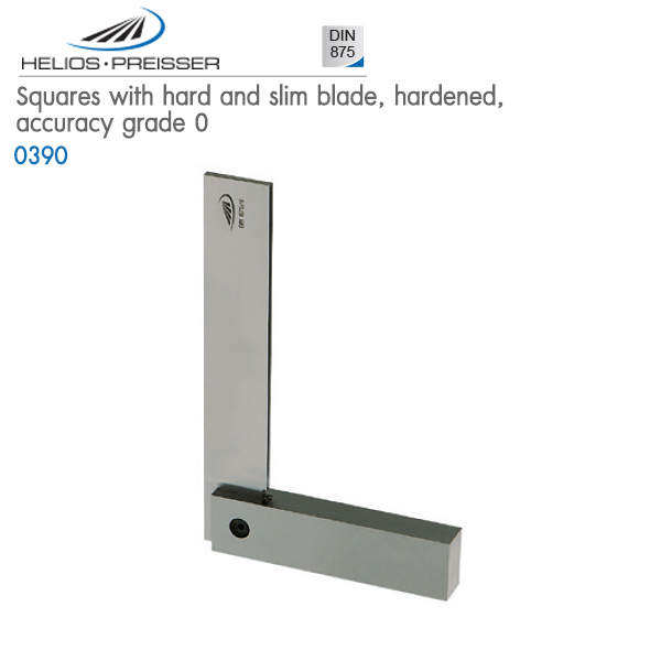HELIOS-PREISSER,Squares with hard and slim blade, hardened, accuracy grade 0,0390