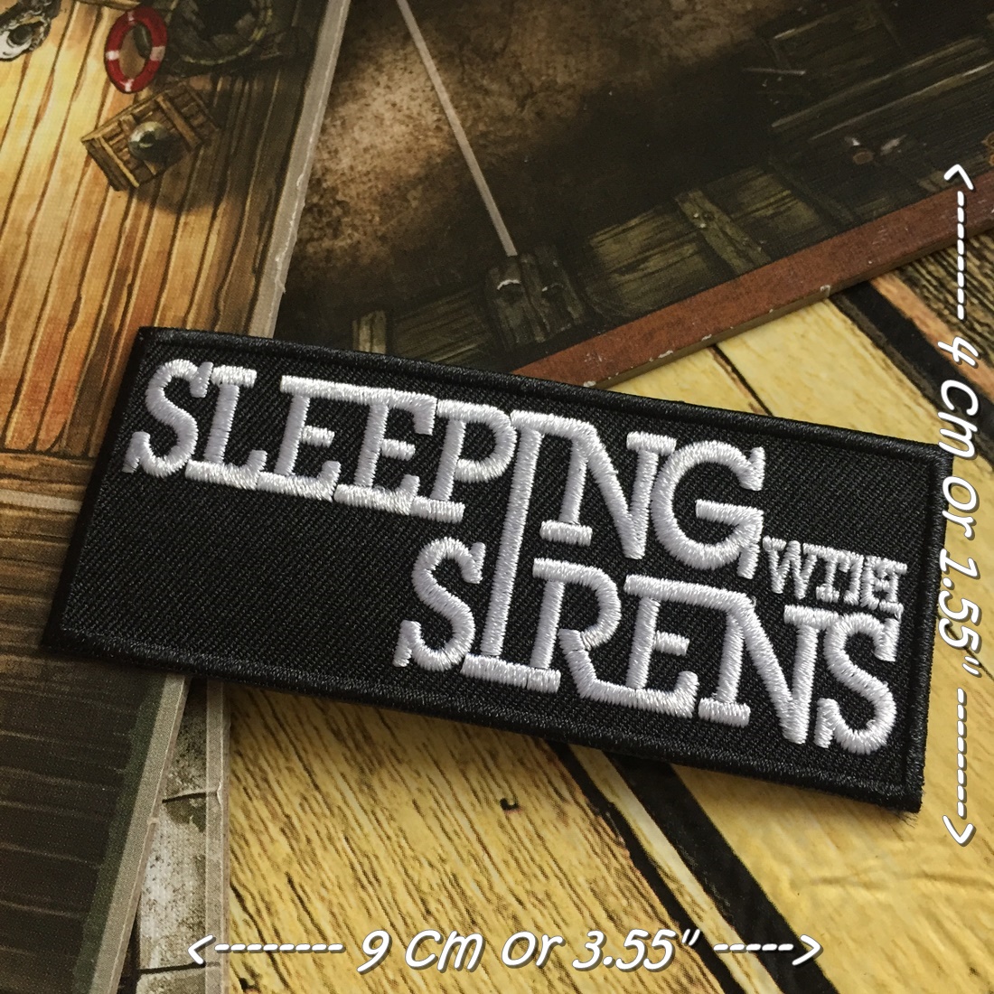 Sleeping with Sirens วงดนตรี ร็อค เฮฟวี่เมทัล พังค์ ตัวรีดแบบปัก อาร์มปัก ตัวรีดติดเสื้อ ตัวรีด ติดกระเป๋า ติดหมวก ติดแจ๊คเก็ต Rock Iron on Embroidered Patch