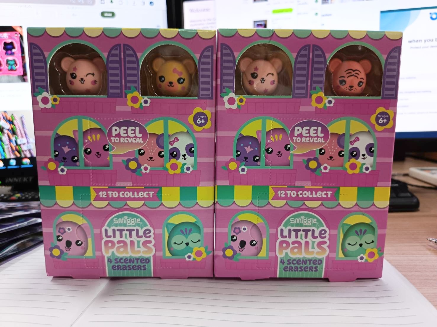 ยางลบ Smiggle-Eraser gift box -Little pals
