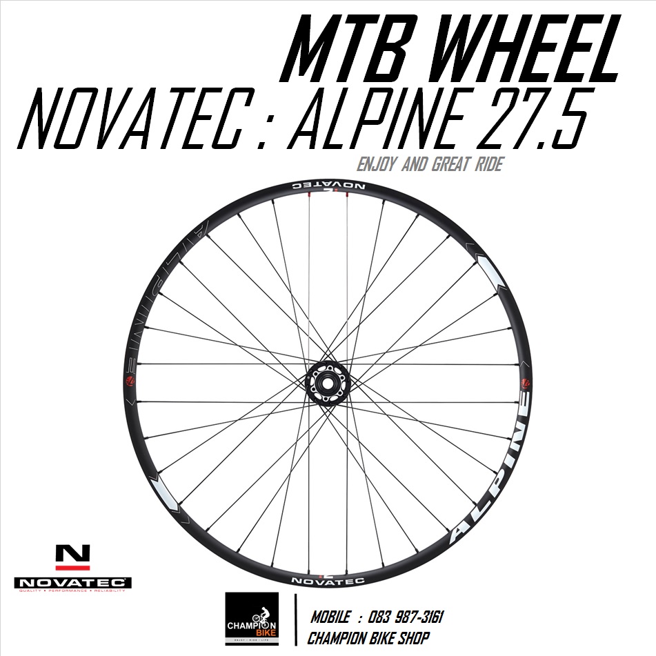 ชุดล้อเสือภูเขา27.5นิ้ว NOVATEC : ALPINE 27.5" DISC MTB WHEELSET
