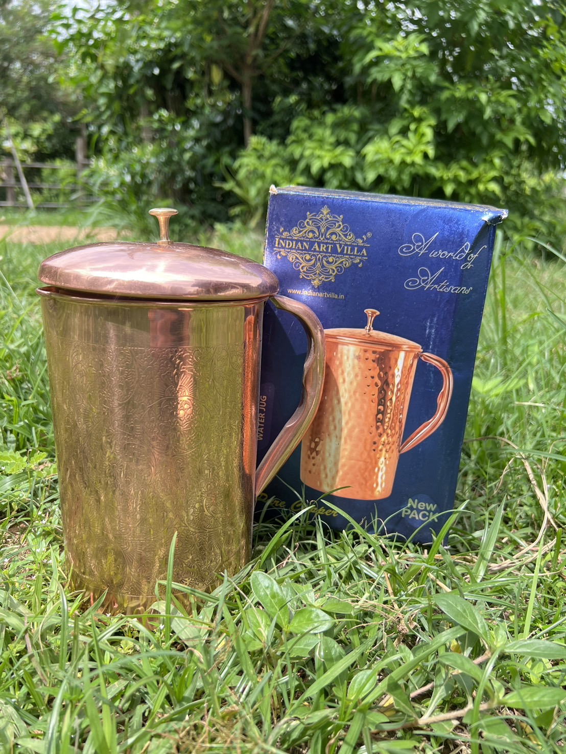 เยือกน้ำทองแดง 2 ลิตร ทองแดงอินเดีย