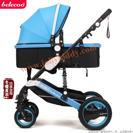 รถเข็นเด็ก Belecoo High Stand Luxury Premium Red wine CS10132