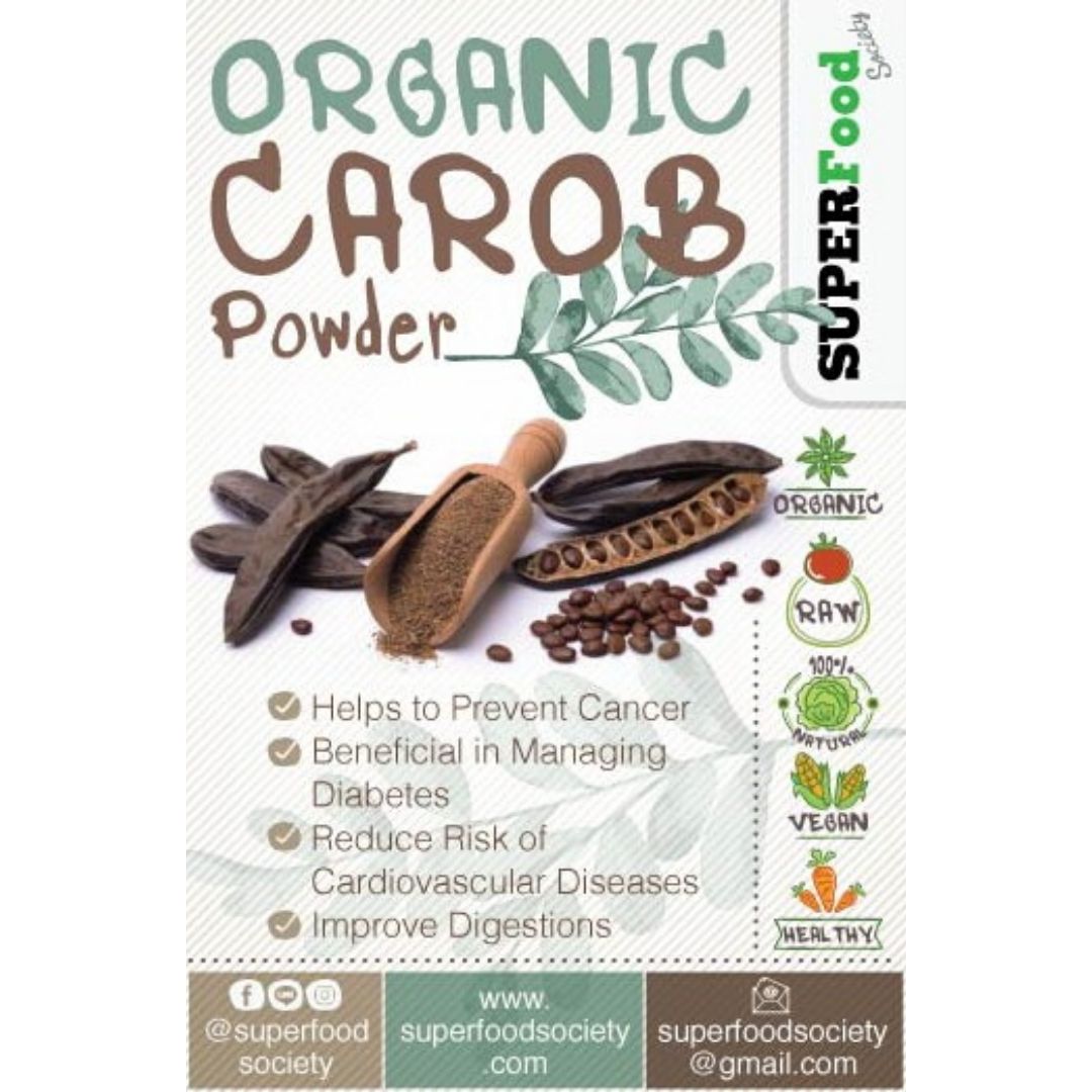 ผงแครอบ ออร์แกนิค / Organic Carob powder