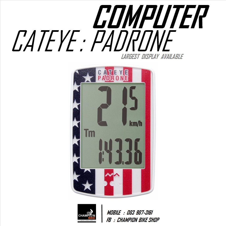 ไมล์วัดวามเร็วจักรยาน CATEYE : PADRONE WIRELESS BIKE COMPUTER