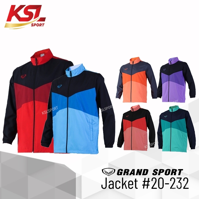 ใหม่!! Grand sport เสื้อแทร็คสูท Tracksuit แกรนด์สปอร์ต รหัส 20-232 (020232)