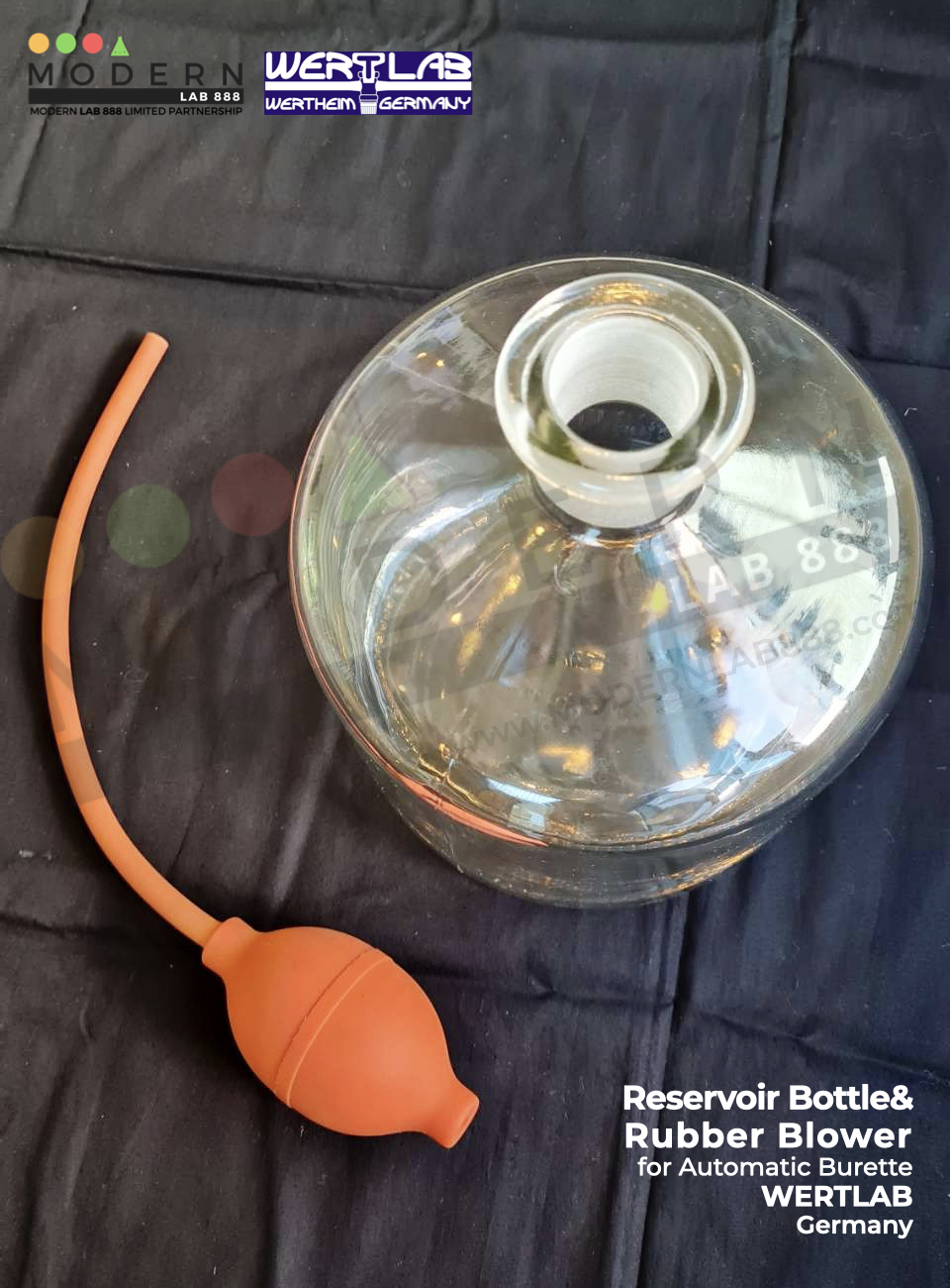 Bottle for Automatic Burette, Clear, 29/32, 2000 ml.