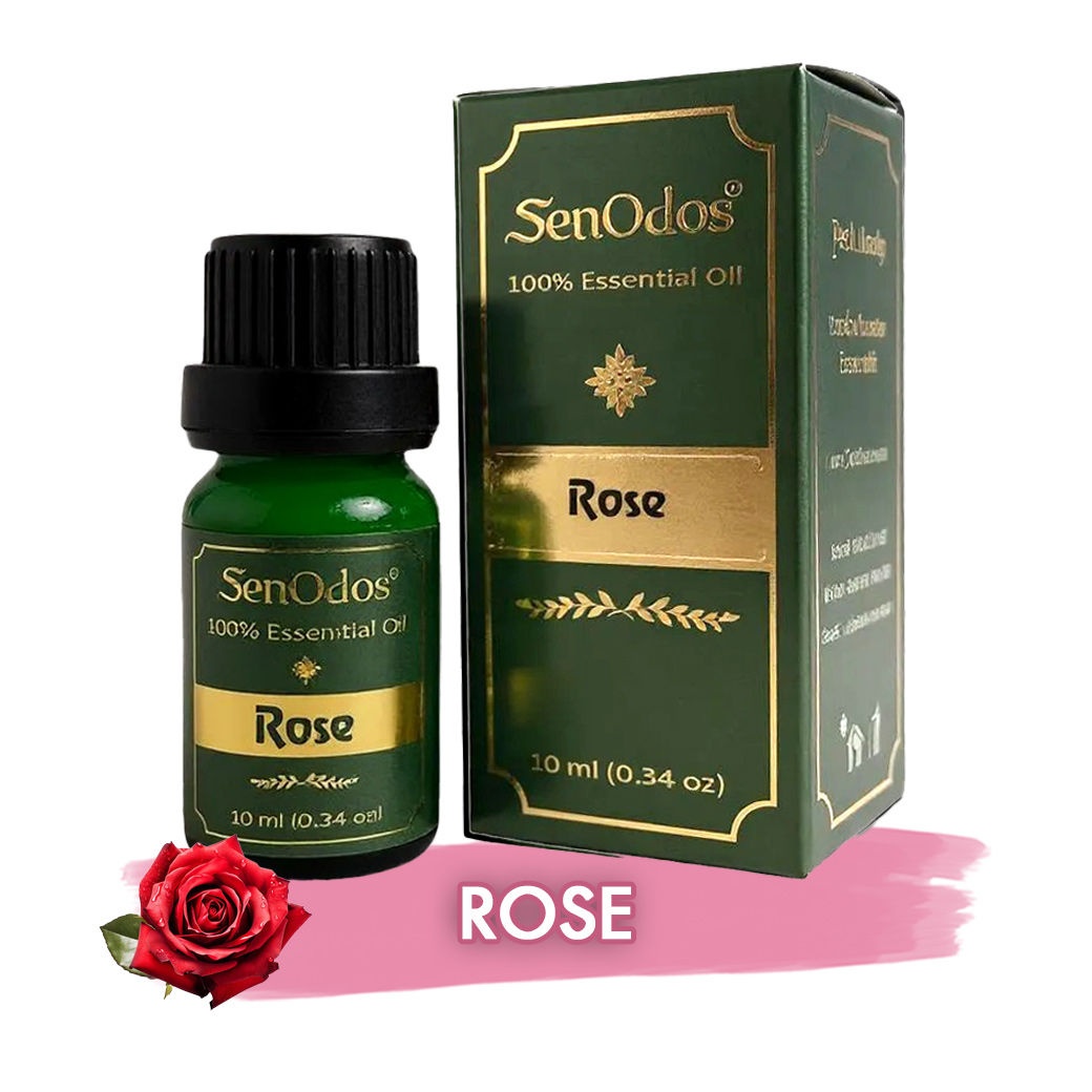 SenOdos น้ำมันหอมระเหยแท้ กลิ่นกุหลาบแท้ 10ml. Rose Pure Essential Oils