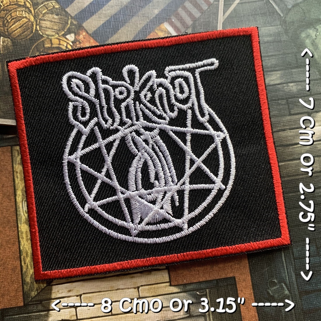 Slipknot วงดนตรี ร็อค เฮฟวี่เมทัล พังค์ ตัวรีดแบบปัก อาร์มปัก ตัวรีดติดเสื้อ ตัวรีด ติดกระเป๋า ติดหมวก ติดแจ๊คเก็ต Rock Iron on Embroidered Patch
